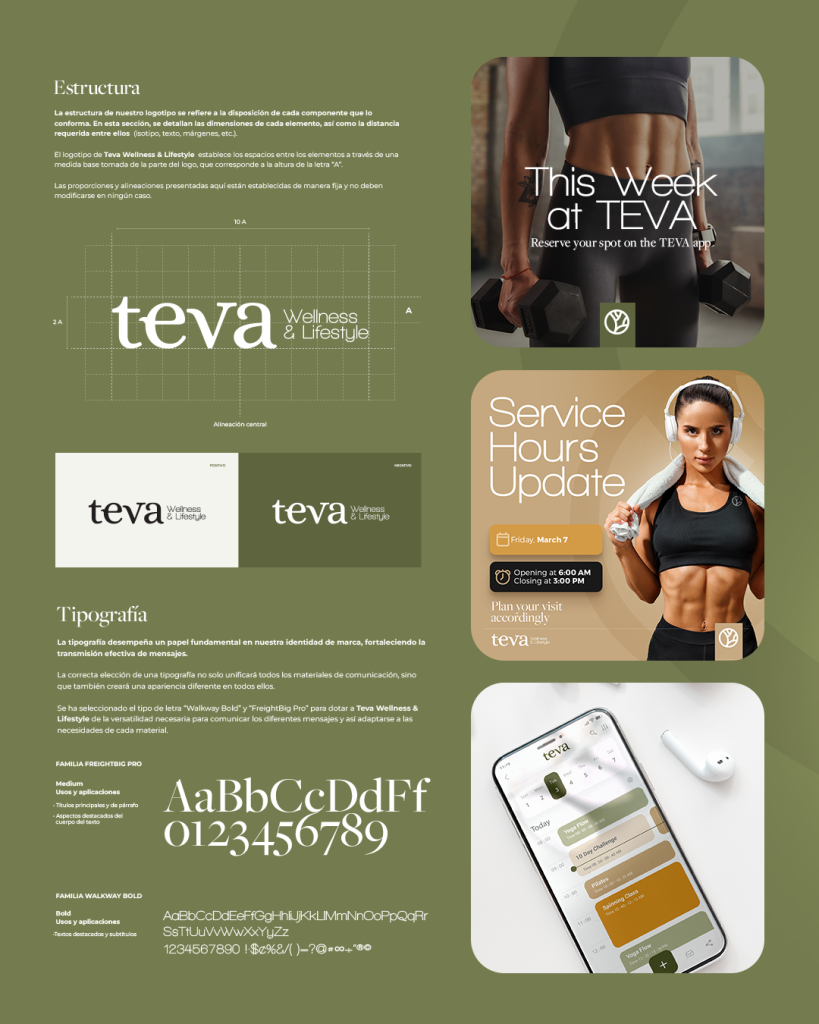 identidad gráfica de teva