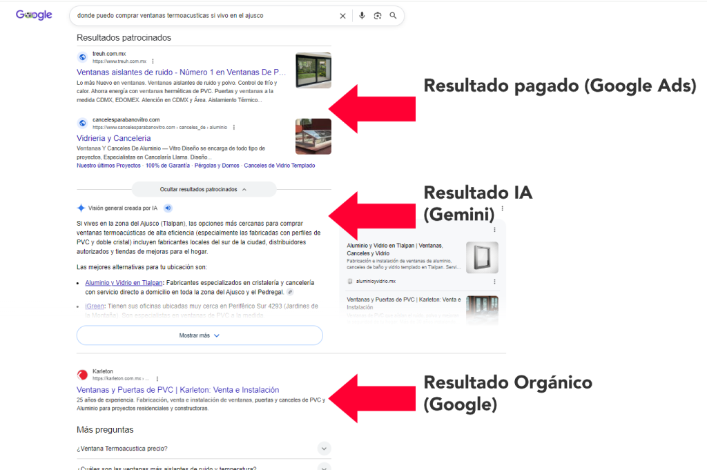 cómo hacer que mi marca salga en gemini